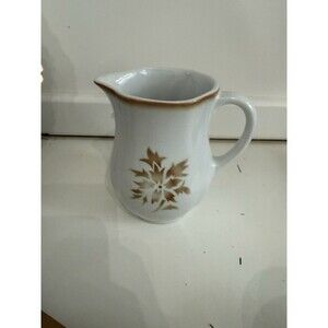 Arabia Finland Pitcher Creamer Stenciled Thistle Aster Flower & Leaves